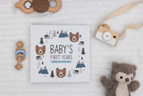 Keepsake Baby Memory Book for Baby Boy or Girl – Timeless Woodland Baby Journal Scrapbook Photo Album for First 5 Years